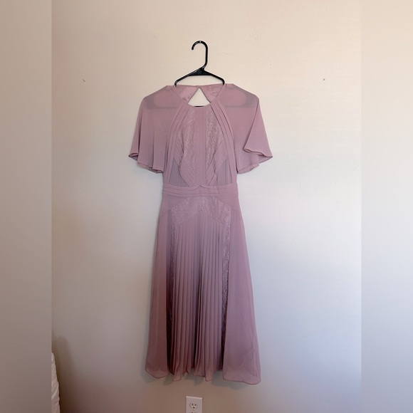 ASOS Midi Dress with Lace & Sheer Detail - Picture 3 of 12